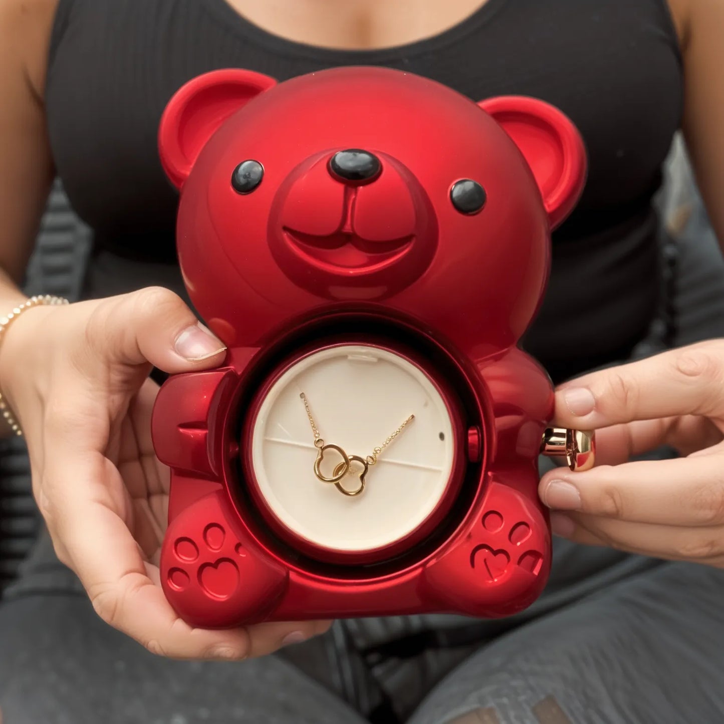 Osito Rosa con Collar Secreto